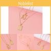 Chic Gold Colored Dragon Shape Rose Flower Pendant Necklace For Trendy Women