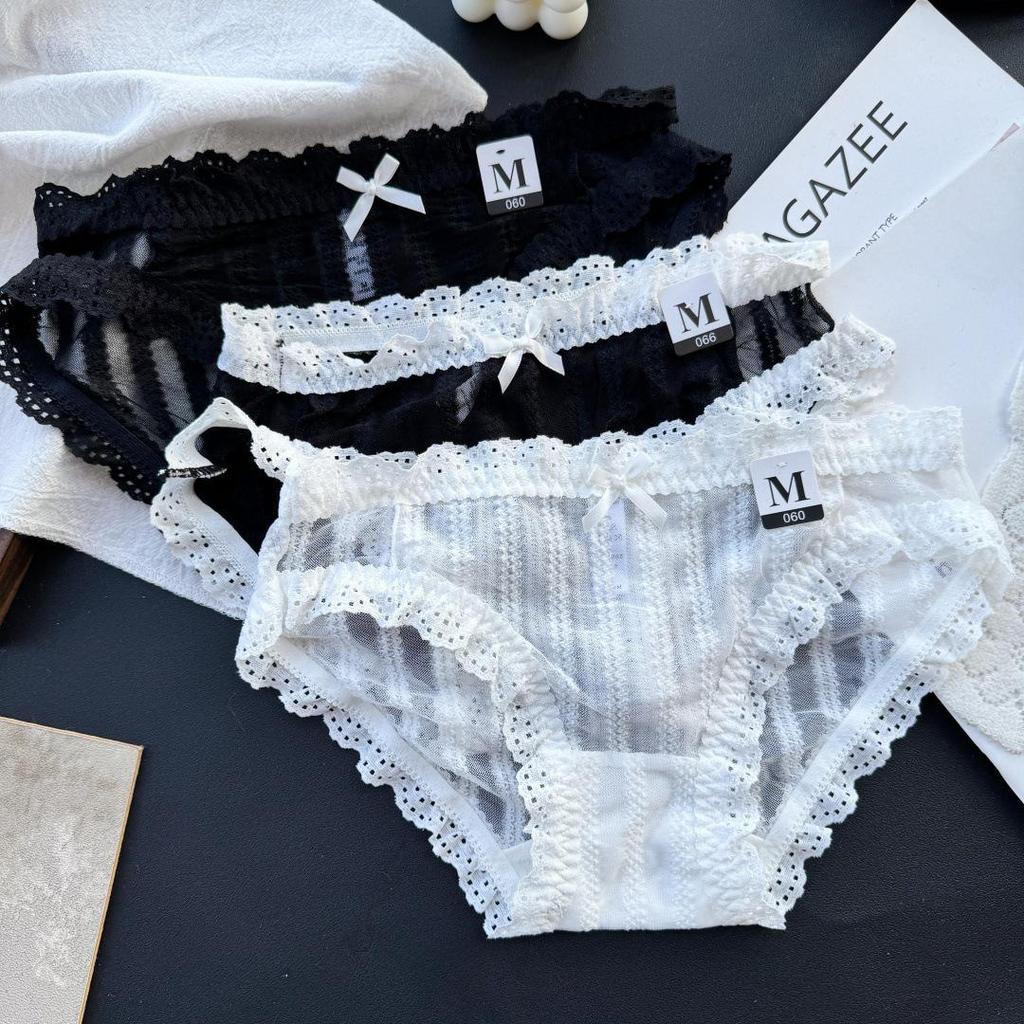 Clearance Ice Silk Lace Low-Rise Women's Panties