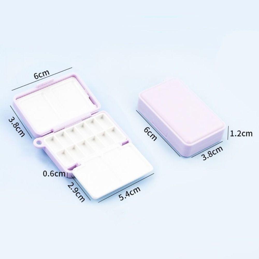 Purple Watercolor Paint Subpackage Palette Pigment Box High-quality Travel Plastic Painting Box