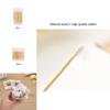 Eco-friendly 30/100 Disposable Ultra-small Cotton Swab Lint Free Micro Brushes For Effective Cleaning