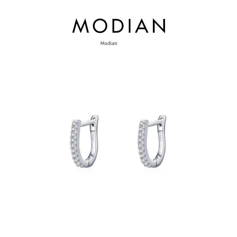 

Micro-Inlaid Entire Sterling Silver Super Flash Female South Korea Special Interest Earrings Full-body S925 sterling silver