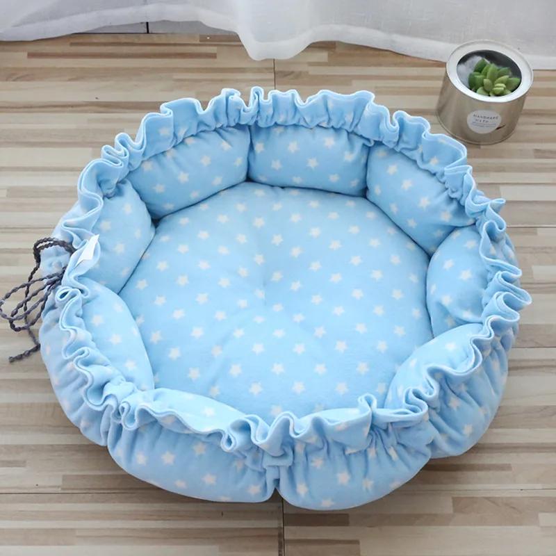 Dual Use Adjustable Drawstring Pet Bed Creative and Comfortable Soft and Warm Pet Bed Pet Mat Cat Four Season Puppy Pet Supplies