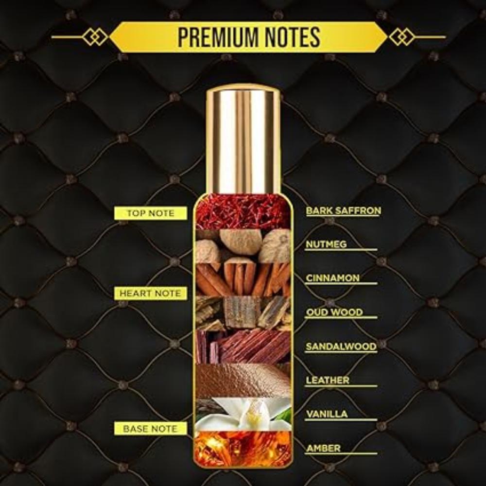 La French Oud Woody Eau De Parfum Unisex Perfume for Men & Women | with Amber Oud Sandalwood |Woody Long Lasting EDP Fragrance Scent, 20 ML