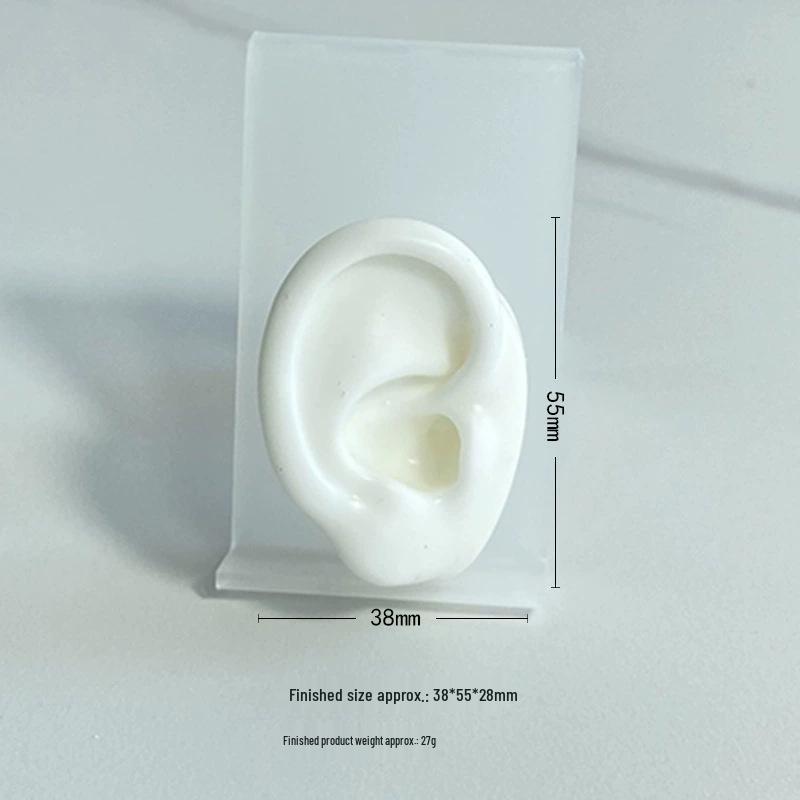 Silicone Ear Model for Piercing Jewelry Display