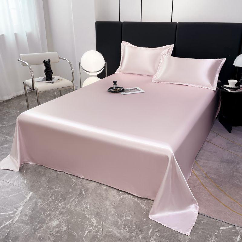 

Простыня из ледяного шелка однотонная, прохладный шелк, защитный чехол для матраса, противоскользящий, цветной, покрывало для кровати, пылезащитный чехол 230cmx250cm