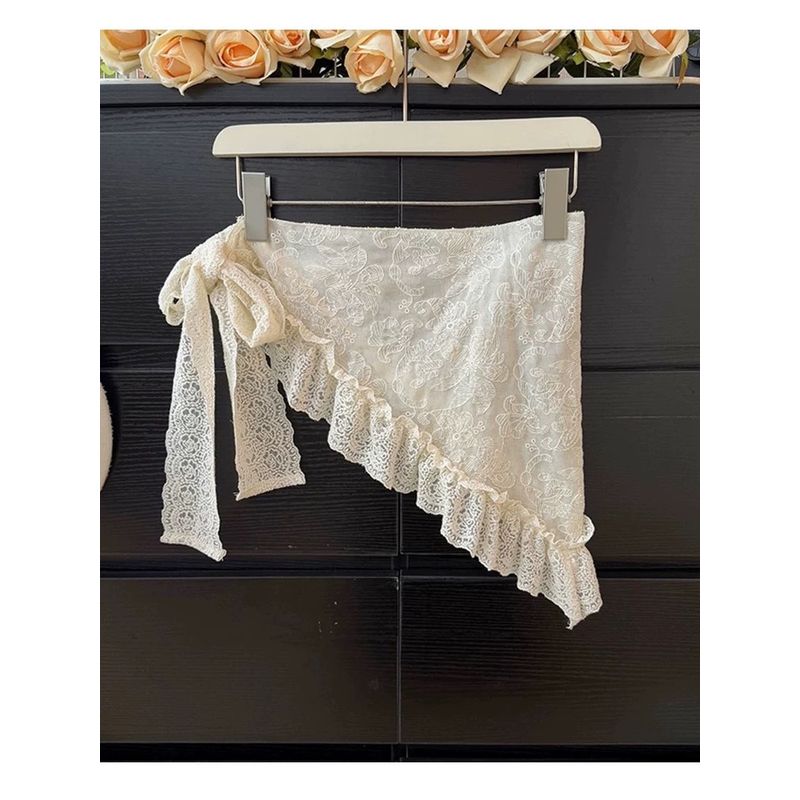 

Victoria Высококачественное Вышитое Поясное Полотенце Занавеска для Пука Штаны для Йоги Пук Кружево Не Показывает Смущения Мода Западный Стиль Тренд Apricot Embroider F