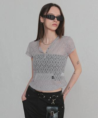Geulouhaideu Lofun Pocket See-Through T-Shirt