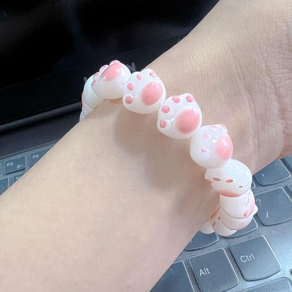Design Girl Gifts Cat Paw Fashion Jewelry Women Bracelet Hand Strap Hand Rope Ins Style Bracelet