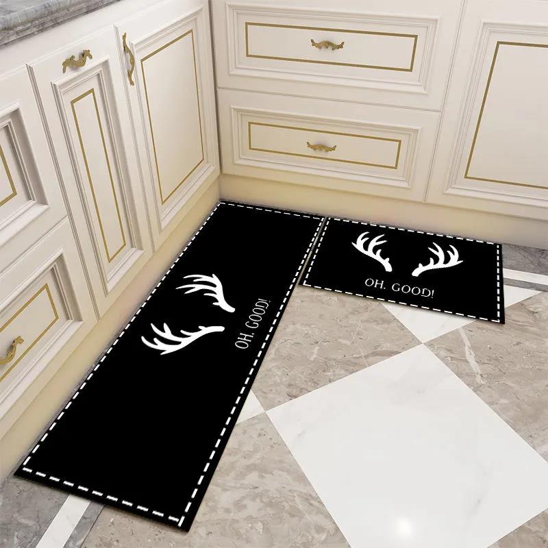 Kitchen Carpet Nordic Style Water Absorption Home Decor Rugs Area Floor Mat