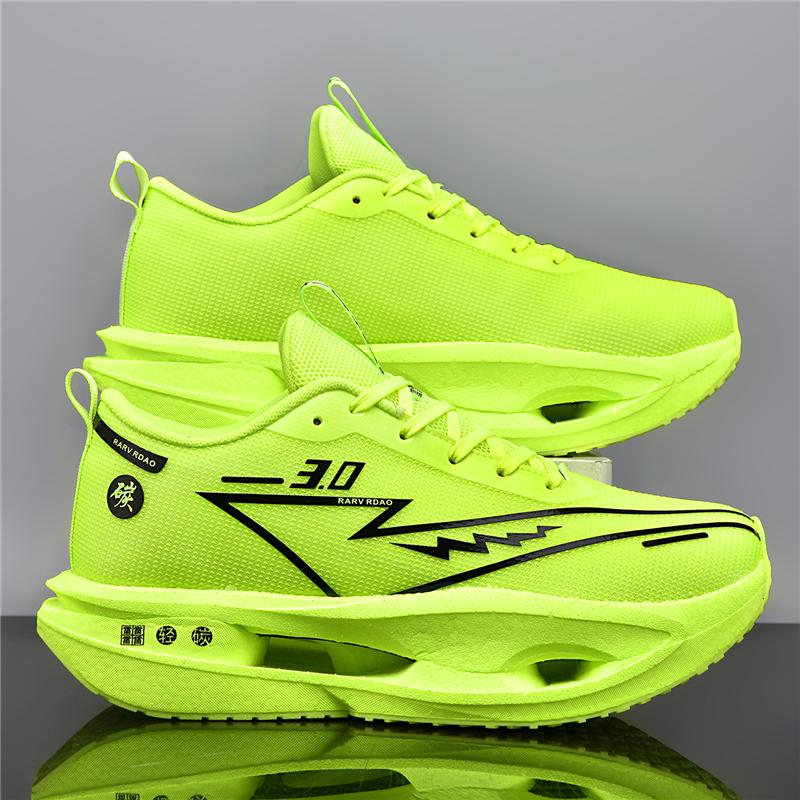 Running Shoes Carbon Board Marathon Men Athletic Breathable Lightweight Women'S Comfy Athletic Antiskid Athletic Shoes Daily New