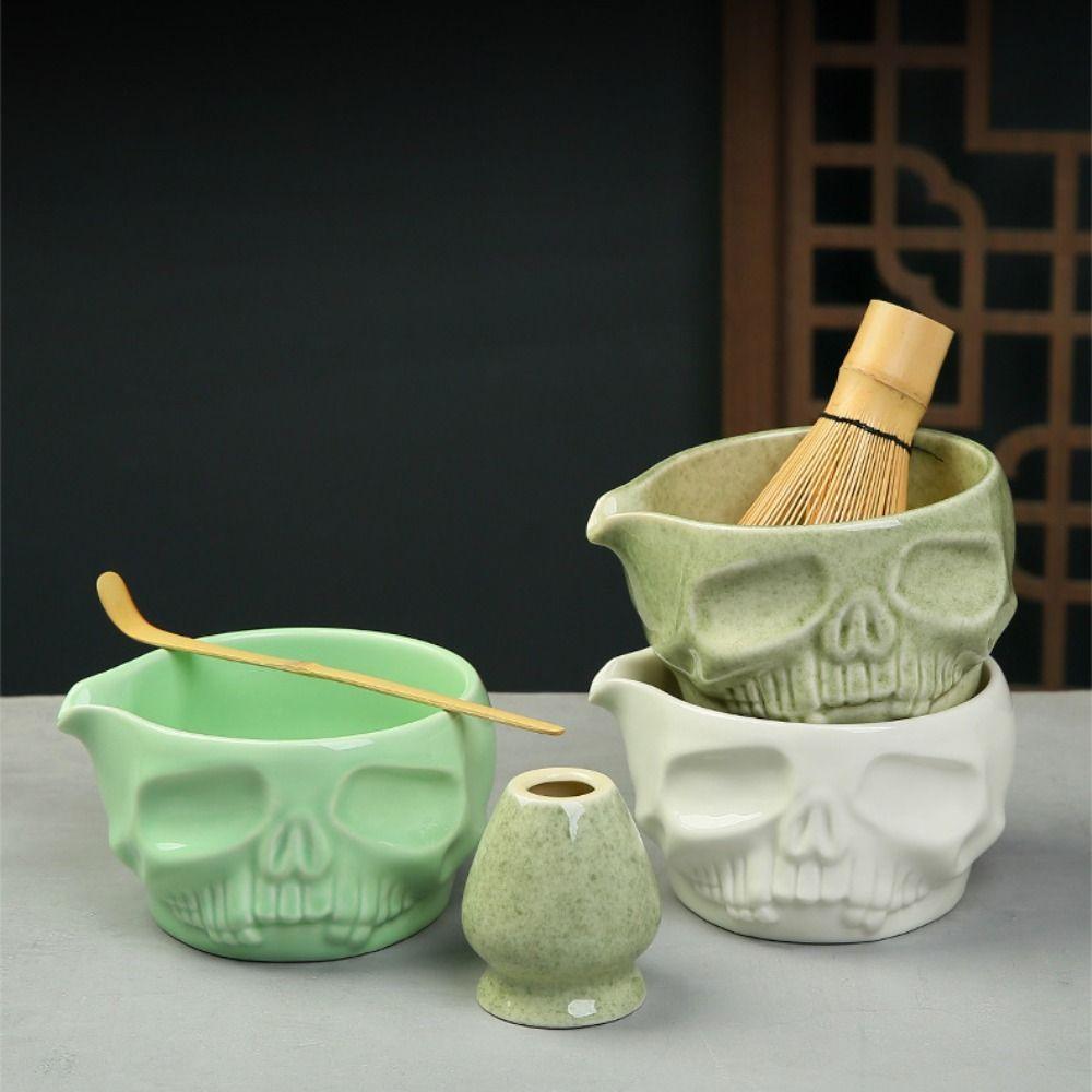Ceramic Japanese Matcha Powder Whisk Smooth Green Tea Whisk Tea Set Accessories