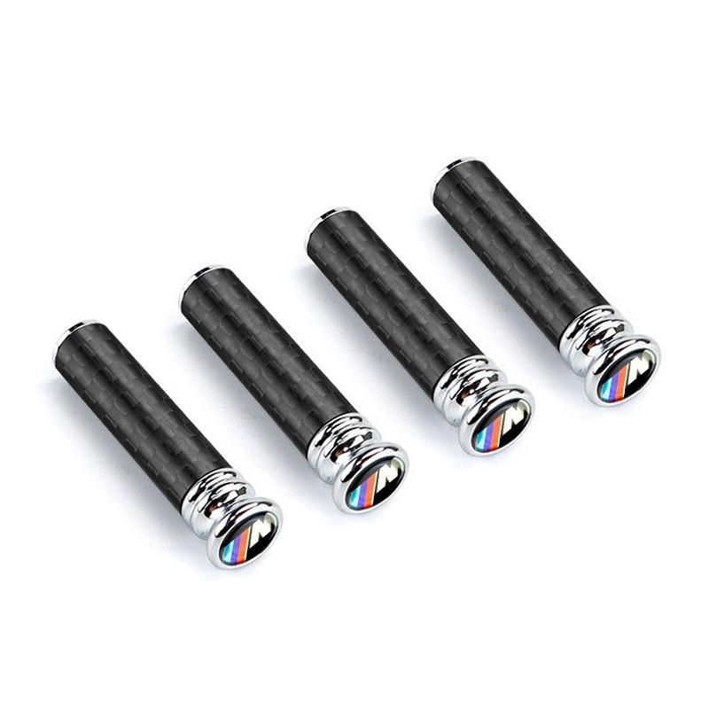 4pcs Carbon Fiber Car Door Lock Pin Door Lock Rod For BMW X1 X2 X3 X4 X5 X6 X7 G30 G20 Auto Knob Pull Security Insurance Sticker rvzc66