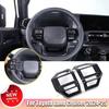 Glossy Black Steering Wheel Button Cover Trim For Toyota Land Cruiser LC250 24+