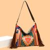 Women's Ethnic Style Large Capacity Fringe Casual Shoulder Bag