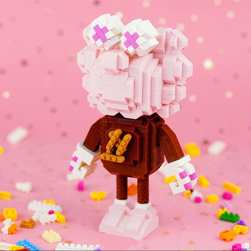 LOZ 9229 Cartoon Fashion Pink Doll Monster 3D Model 730pcs DIY Mini Diamond Blocks Bricks Building Toy for Children No Box