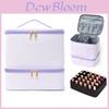 Modern Minimalist Double Layer Makeup Bag With Large Capacity For Travel And Bedroom Storage