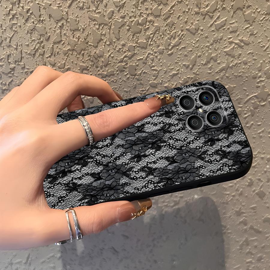 Creative Lace Pattern Funda Phone Cover Case for Honor 90 X7 X6 Magic5Lite X9a X8 8X 70 200 400 Lite X5b