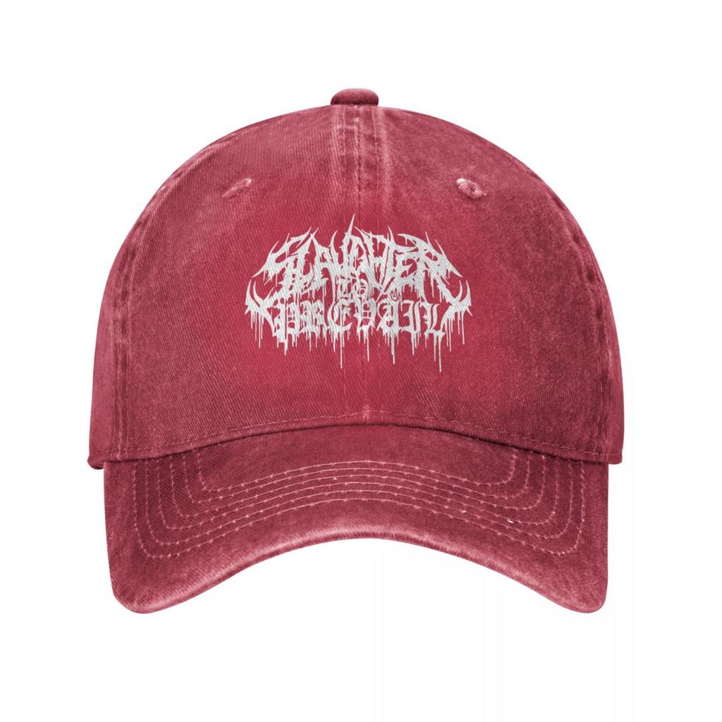 Slaughter To Prevail Fan Made Unisex Baseball Cap Russia Rock Distressed Denim Washed Hat Cap Adjustable Headwear