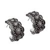 Retro Ethnic Style C-shaped Oval Engraved Old Retro Earrings Women, High Quality 2026 Fashion Temperament Simple Earrings