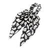 Comfortable Fabric Hair Elastics Halloween Ties for Women Girls, Spooky Spider Web Skeleton Bat Non-damaging Bands Pumpkin Scrunchies, Pleated
