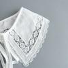 Lace Floral Printed Embroidery Fake Collar for Womens Shirt Hollow Out Floral Necklace Scarf False Detachable Collars