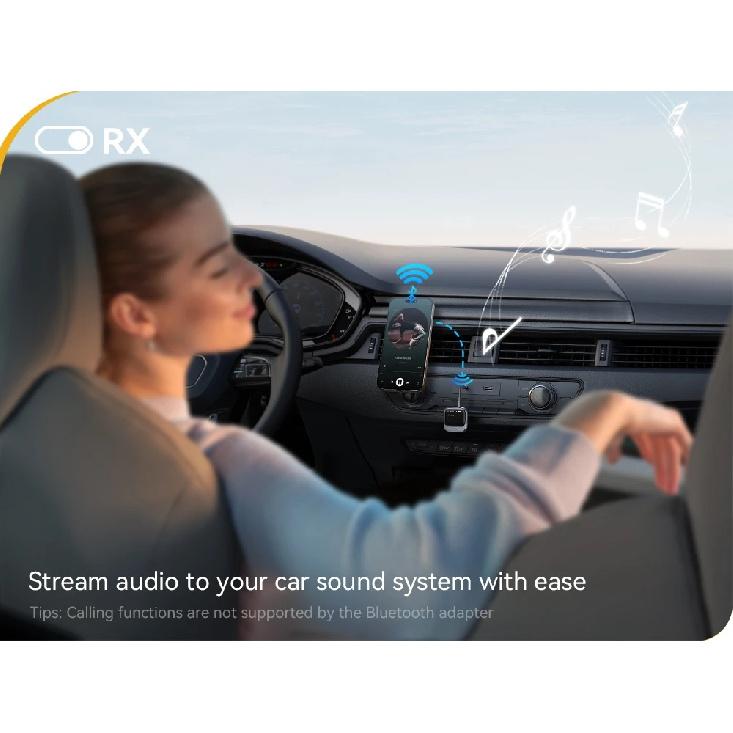 Joyroom Car Bluetooth 5.4 Receiver Transmitter 2-IN-1 AUX Car Bluetooth Adapter With LED Display TX/RX Dual Mode For Car Music