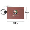 Car Stickers For Alfa Romeo Car Key Bag Leather Mini Coin Purse For Alfa Romeo 4C 159 Spider Giulia Giulietta 156 Tonale Mito 14