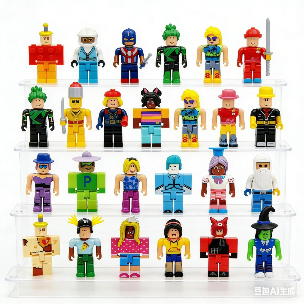 Roblox 24 Pcs Plastic Action Figures Collectible Virtual World Character Figurines Desktop Decor Ornaments Box Packed Designed For Children