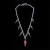 Stylish Gothic Crucifix Necklace With Thorn Details Elegant Retro Alloy Chain Accessory Perfect Gift For Her Him