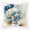 New Flower Pillowcase Super Soft Printed Sofa Pillowcase Bedside Office Waist Cover