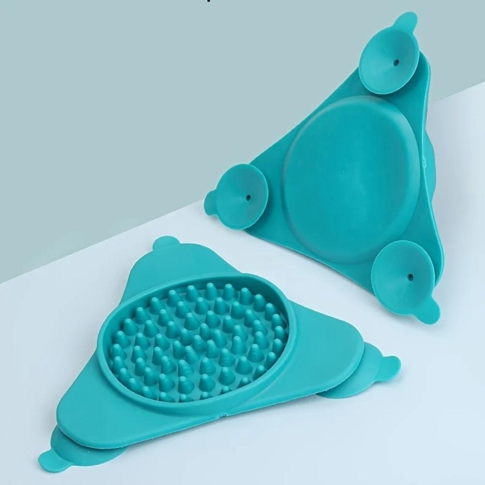 Silicone Pet Licking Mat Suction Cup Base Non-Slip Design Slow Feeder Pad Anxiety Calming Boredom Relief Anti-Choke Food Pad