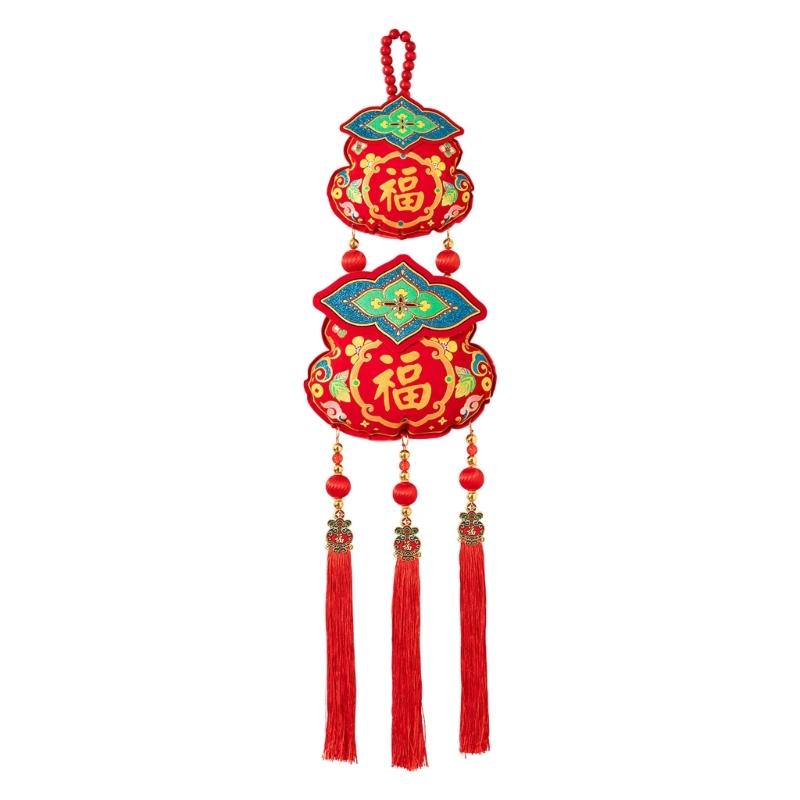 Strong Hook Fabric Festival Hanging Ornament For Chinese New Year Decoration Multi Purpose Accessories