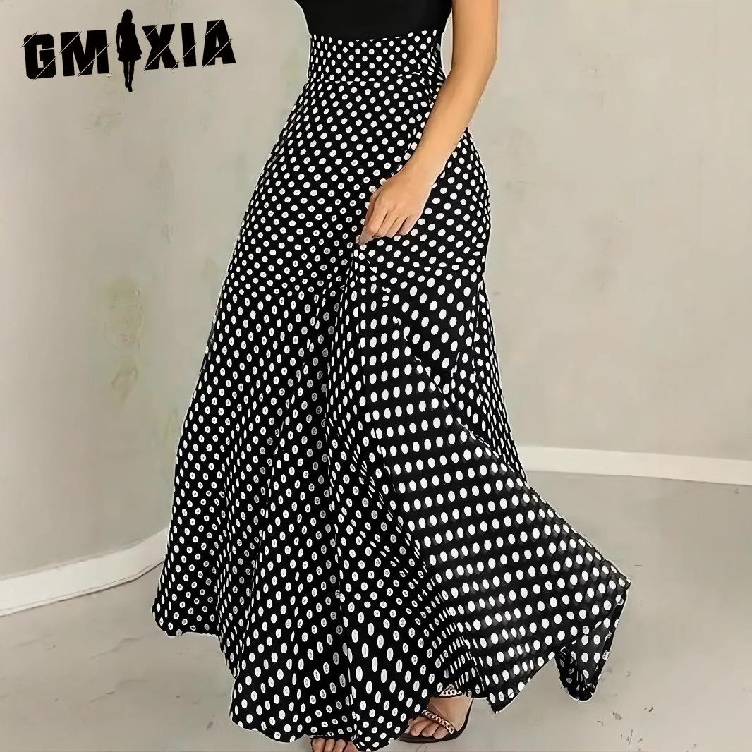 

GMXIA Женская Модная Повседневная Летняя Весенняя Юбка S чёрный