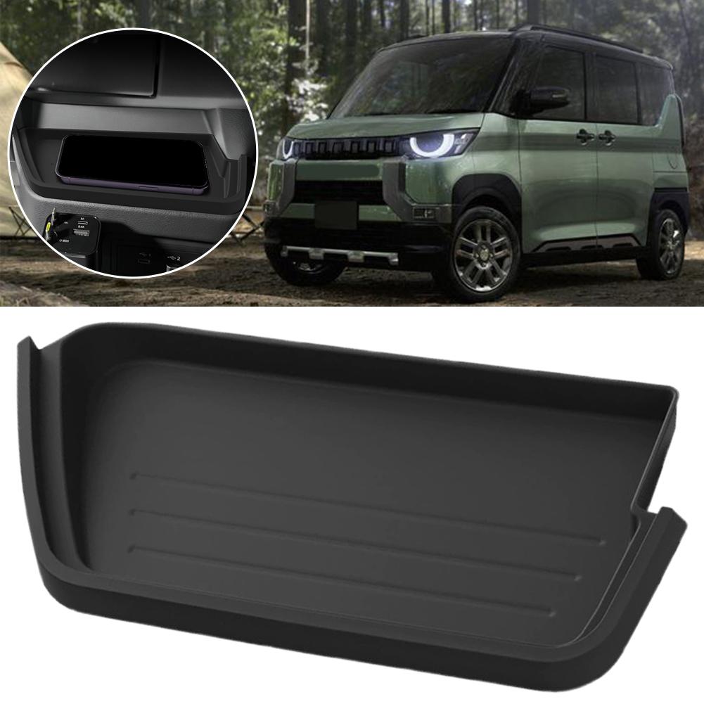 For 2026 Mitsubishi Delica Mini Center Console Silicone Mat – Anti-Slip Dashboard Pad Car Storage Organizer Tray for Keys