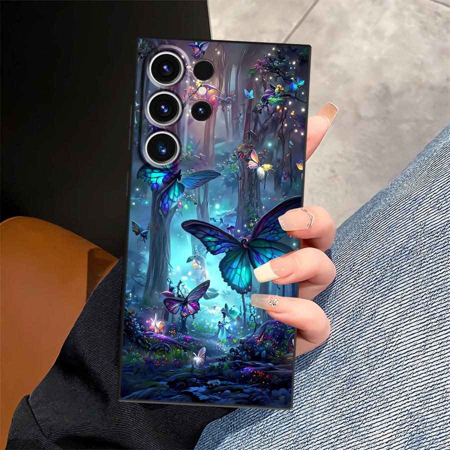 Dream Butterfly Case for Samsung Galaxy S26 Ultra S20 Ultra Note 20 8 9 10 S23 S24 S10 S9 S25 Plus S21 FE Funda Phone Cover