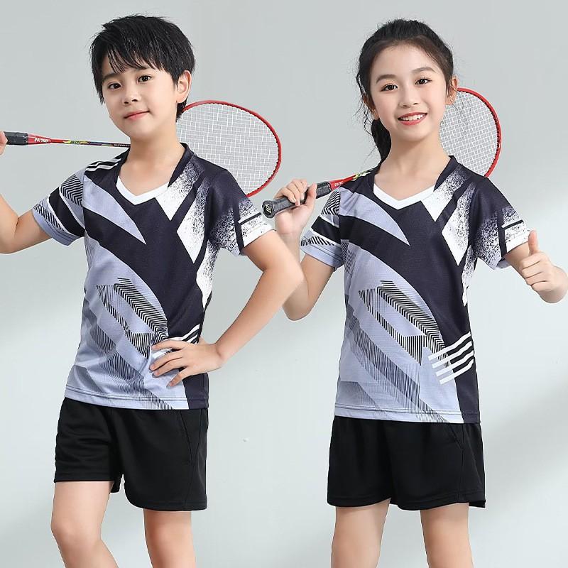 Unisex Quick-Dry Sport Set Badminton Tennis Volleyball Ping Pong Training Competition Athletic Wear