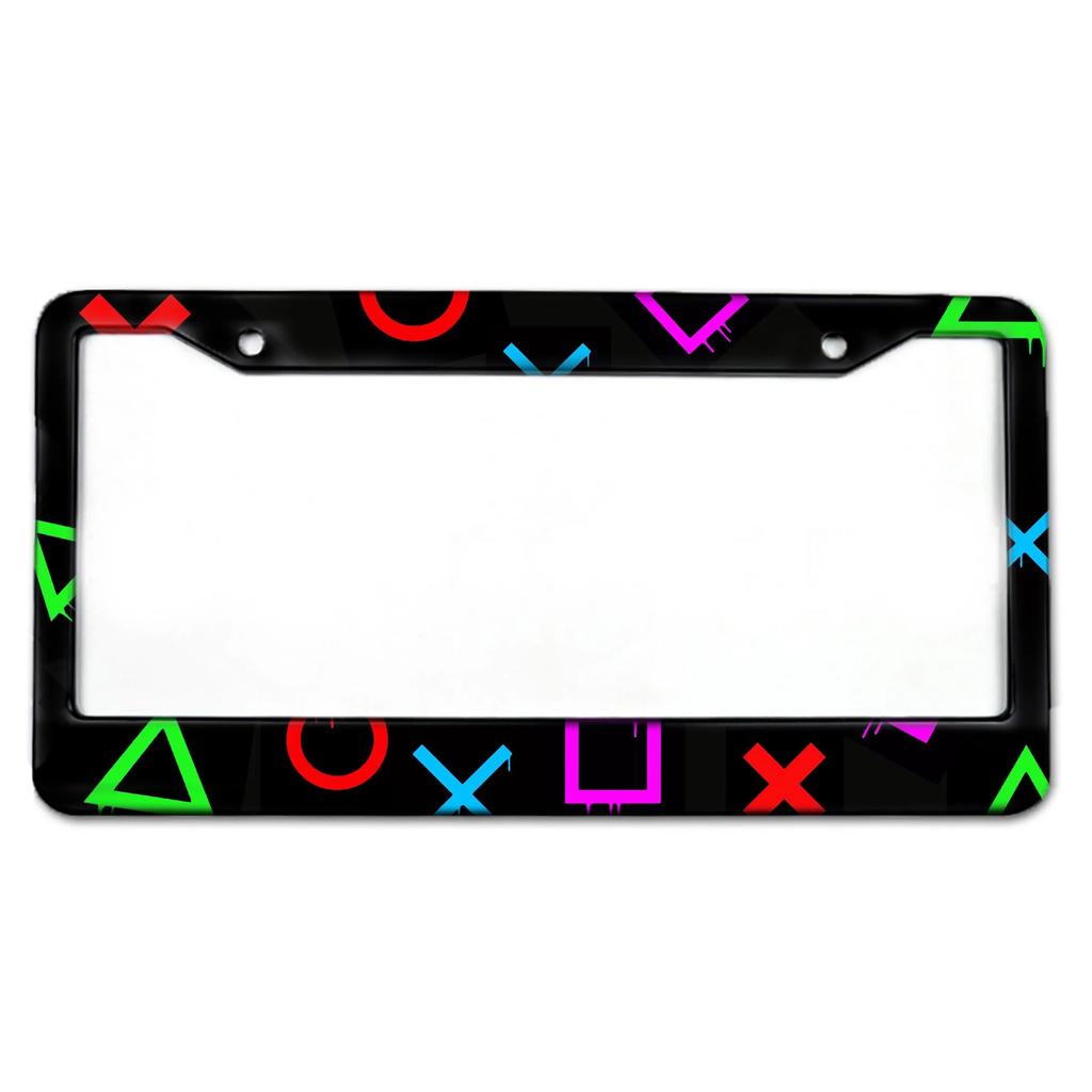 Game Series Series Pattern American Standard License Plate Frame Made of Aluminum Alloy Material