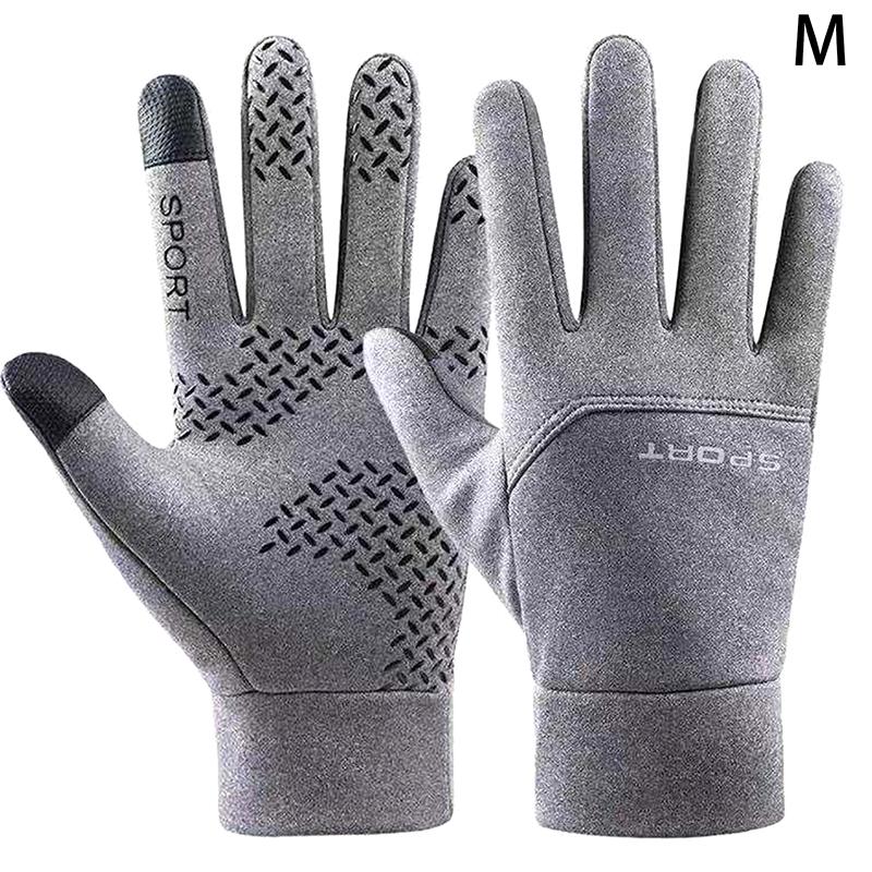 1Pair Winter Cycling Gloves Men Gloves Touch Screen Windproof Sports Gloves Warm Thermal Running Ski Cycling Gloves