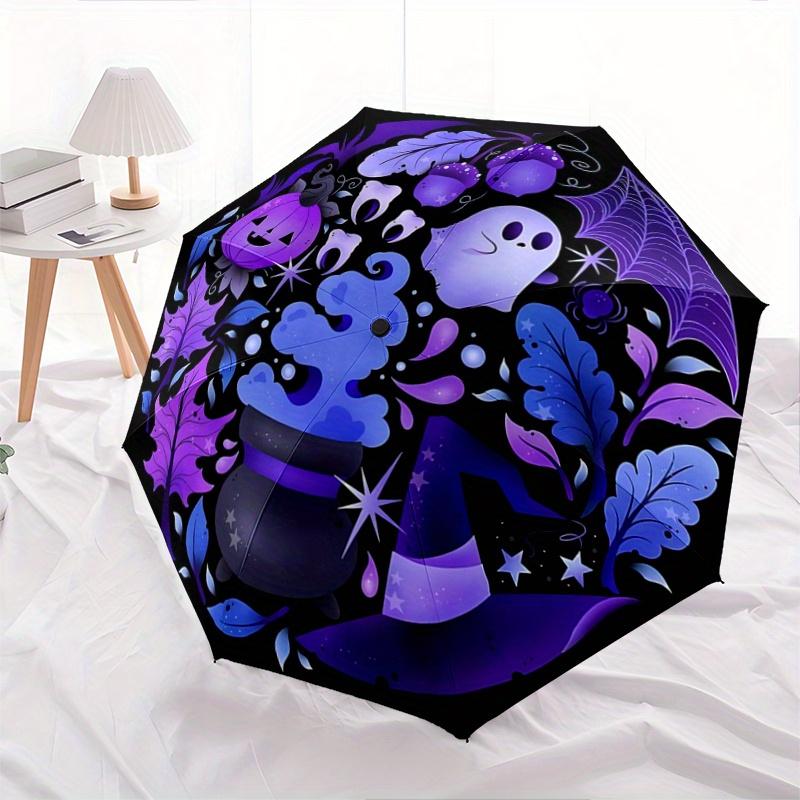 1pc Ghost Pumpkin Halloween Ideas Automatic Opening and Closing Folding - A Good Choice for Gifts, Fashionable and Convenient Umbrella With Cute