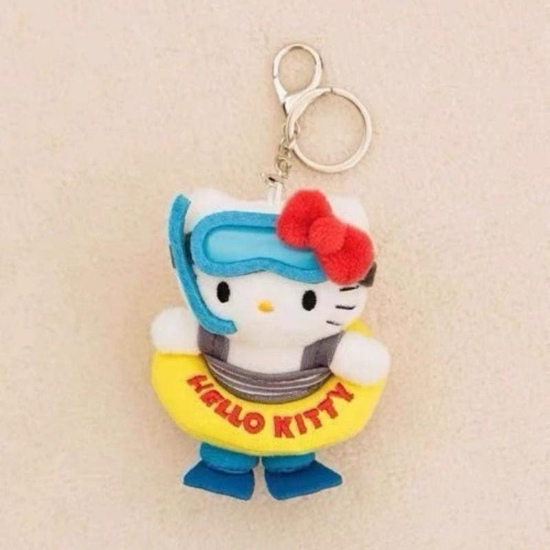 Plush Keychain outdoor diving swimring series Cartoon Hello Kitty Plushies Toys Pendant Cute kuromi Doll Holiday gift