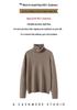 Women's 100% Pure Cashmere High Neck Soft Knit Sweater - Korean Style, Non-Scratchy, Autumn/Winter Base Layer