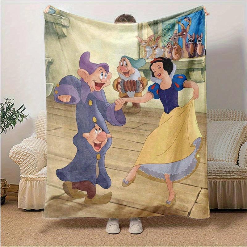 1pc, Snow White and the Seven Dwarfs Blankets! Perfect As Gifts for Bedroom, Living Room, Travel, Camping, Car