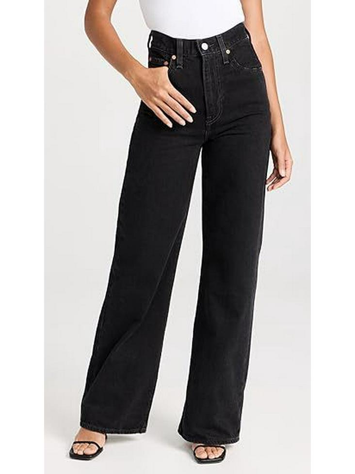 2026 Spring High-Waist Wide-Leg Washed Denim Pants for Women – Hip-Lifting, Relaxed Fit