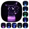 Pikachu Led Night Light 3d Illusion Lamp Bedside Kids Gifts Bedroom