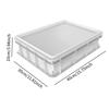 Dough Proofing Box Multiuse Large Capacity Stackable Square Food Box with Cover