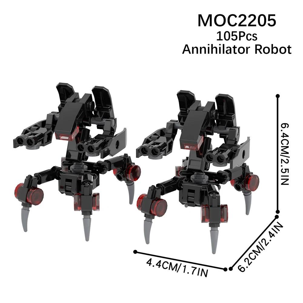 MOOXI Space Wars Series Robot Model MOC Brick DIY Diorama Adult Children Toys Building Block Set Montessori Gift Room Decoration