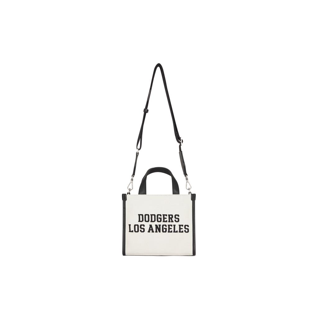 New MLB Cotton And Polyester Blend Tote Shoulder Bag Crossbody Bag Handbag Clutch Commuter Bag Regular Unisex Hemp Cream 3AORS024N-07CRM