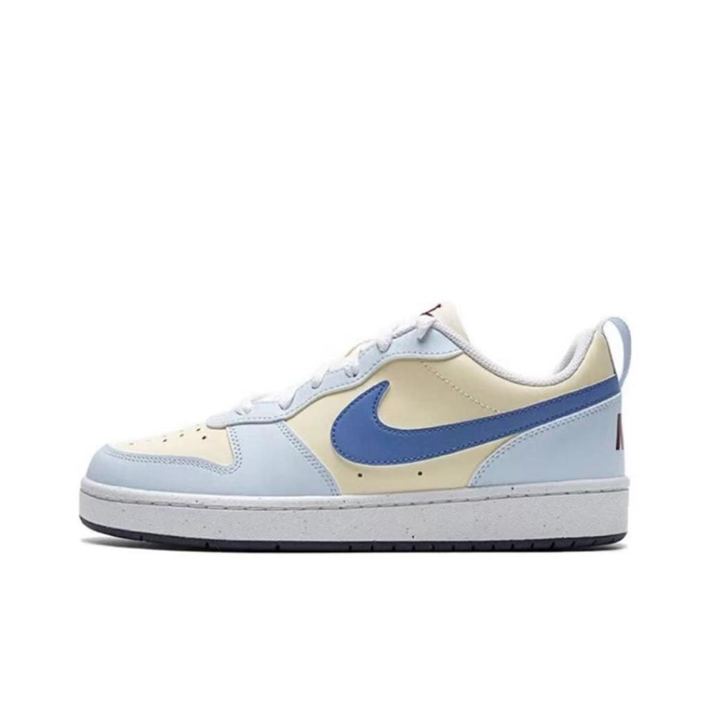 Nike Court Borough Abrasion Resistant Low Top Skateboard Shoes Women's Blue Pink FV8120-141(Team1626-)