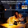 LED Portable Bright Rechargeable Desk Lamp, 4000mah Dimmable Touch Battery Operated Eye-friendly Desk Light With Charger, Adjustable Modern Cordless