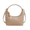 Pu Moon Shape Handbag For Women Summer Casual Fashion Purse With Zipper Closure